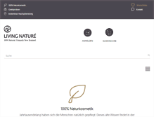 Tablet Screenshot of living-nature.de